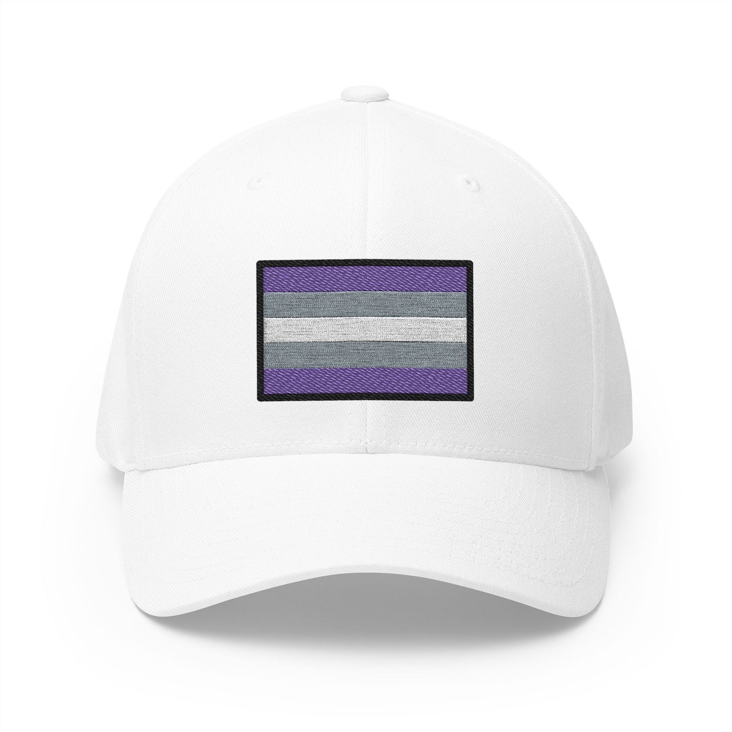 Greysexual Emoji White Cap – Premium by Capmoji