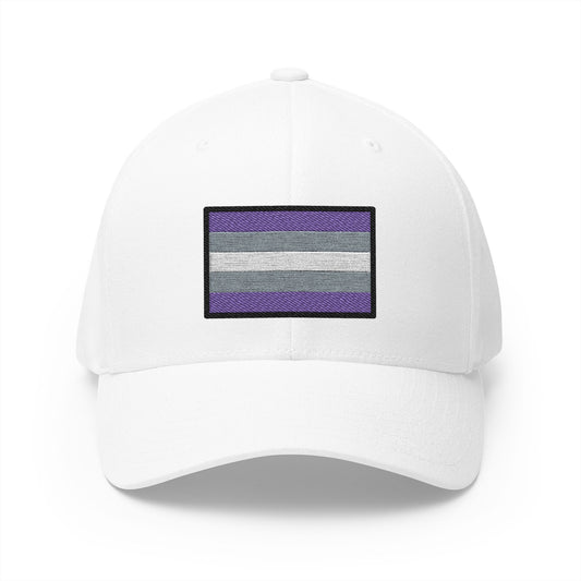 Greysexual Emoji White Cap – Premium by Capmoji