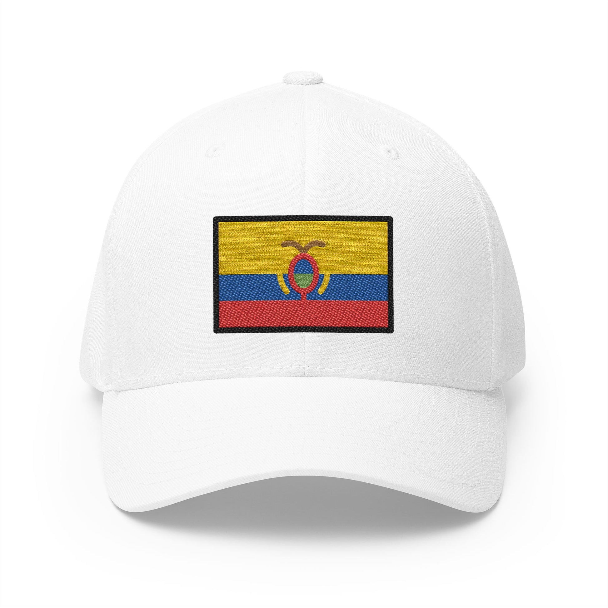 Flag: Ecuador Emoji White Cap – Premium by Capmoji