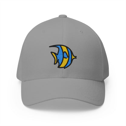 Tropical Fish Emoji Grey Cap – Premium by Capmoji