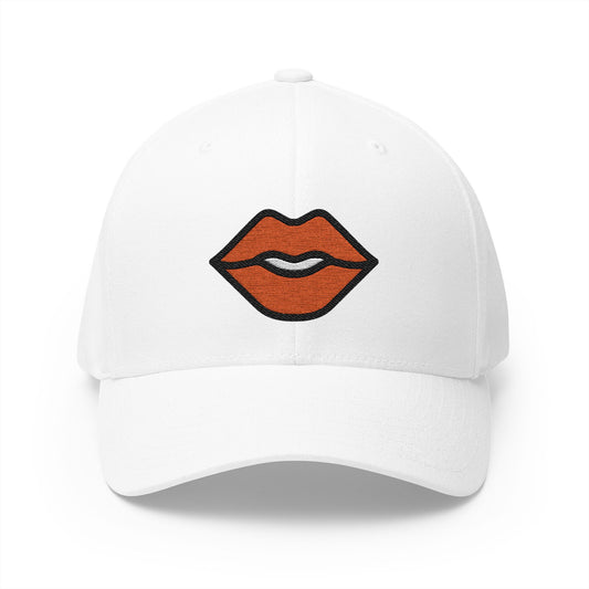Mouth Emoji White Cap – Premium by Capmoji