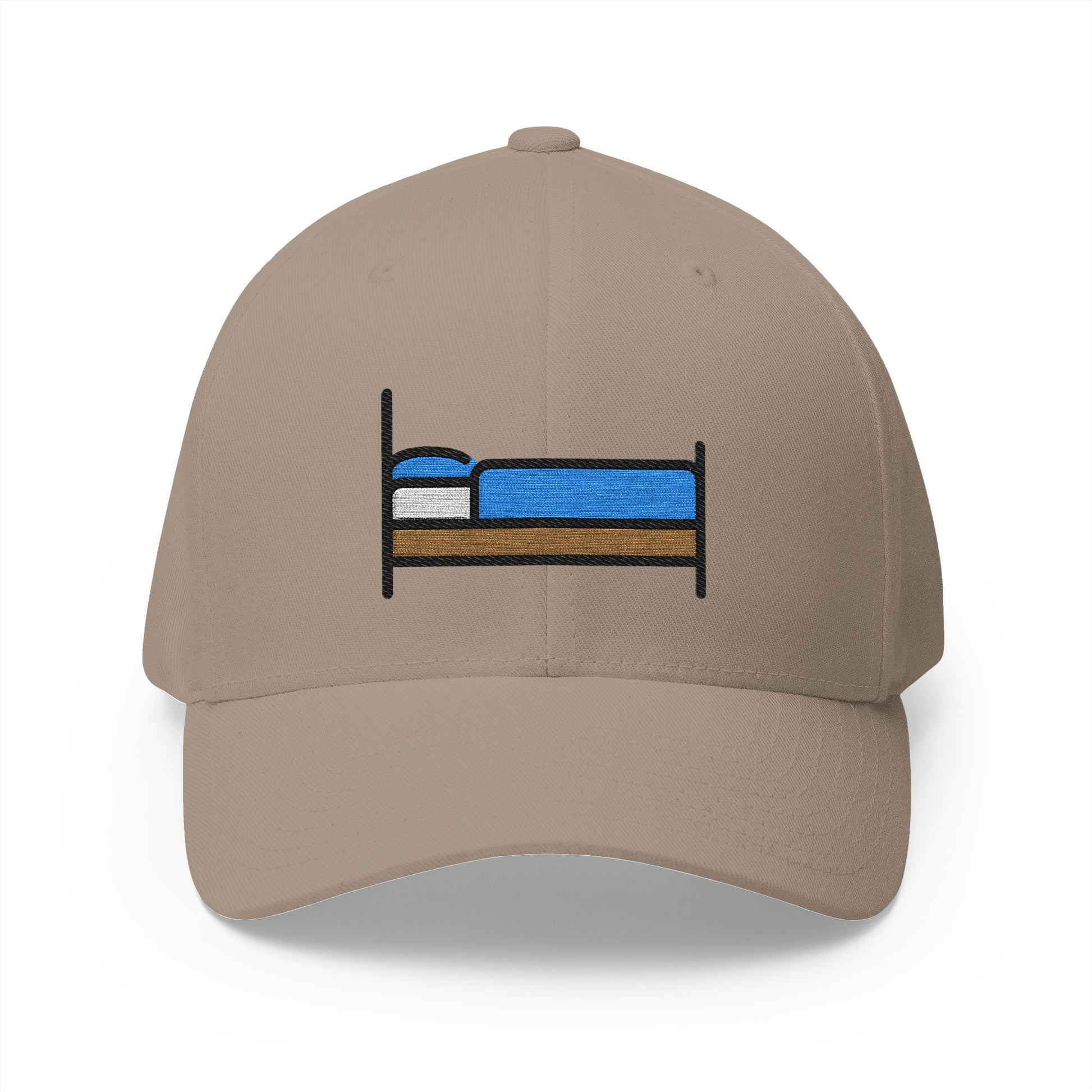 Bed Emoji Khaki Cap – Premium by Capmoji