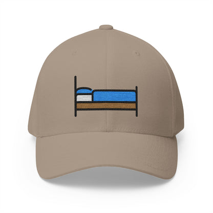 Bed Emoji Khaki Cap – Premium by Capmoji