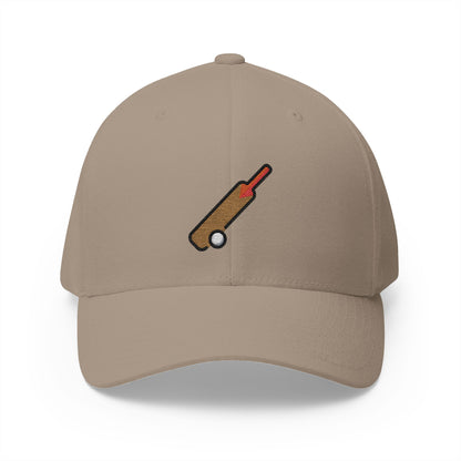 Cricket Game Emoji Khaki Cap – Premium by Capmoji