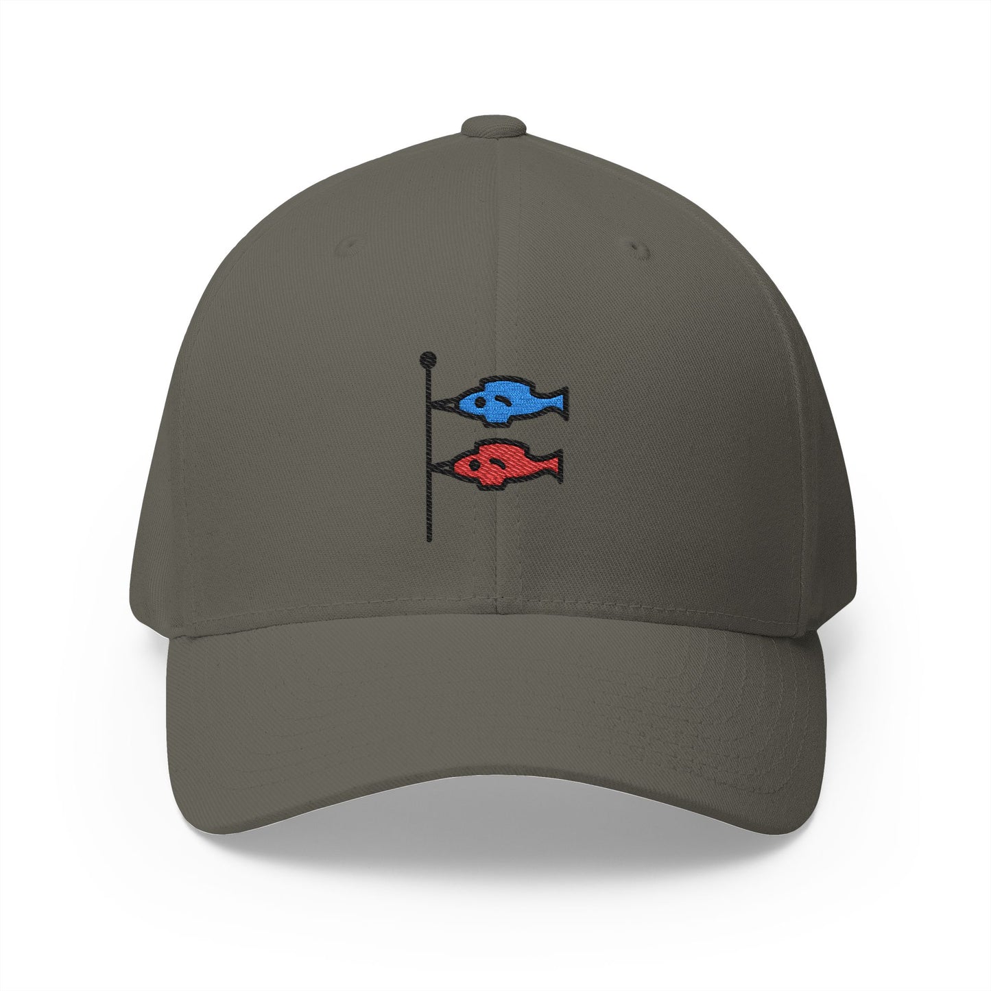 Carp Streamer Emoji Olive Cap – Premium by Capmoji
