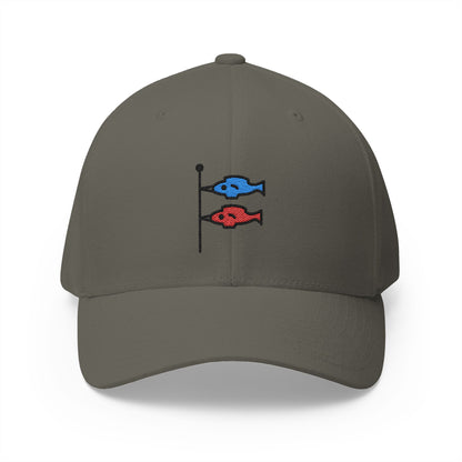 Carp Streamer Emoji Olive Cap – Premium by Capmoji