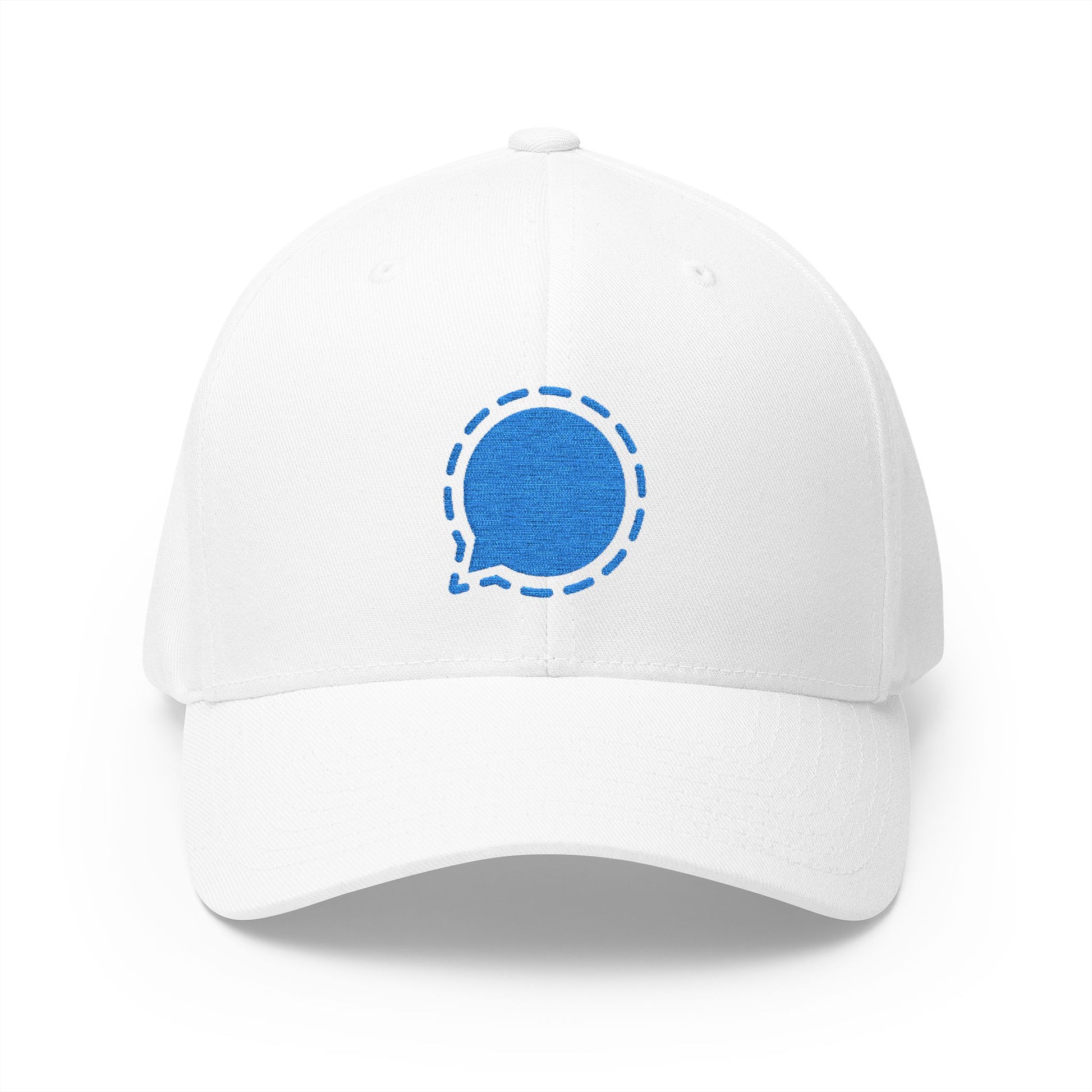 Signal Emoji White Cap – Premium by Capmoji