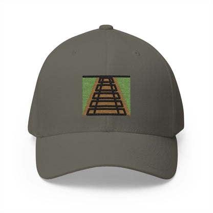 Railway Track Emoji Olive Cap – Premium by Capmoji