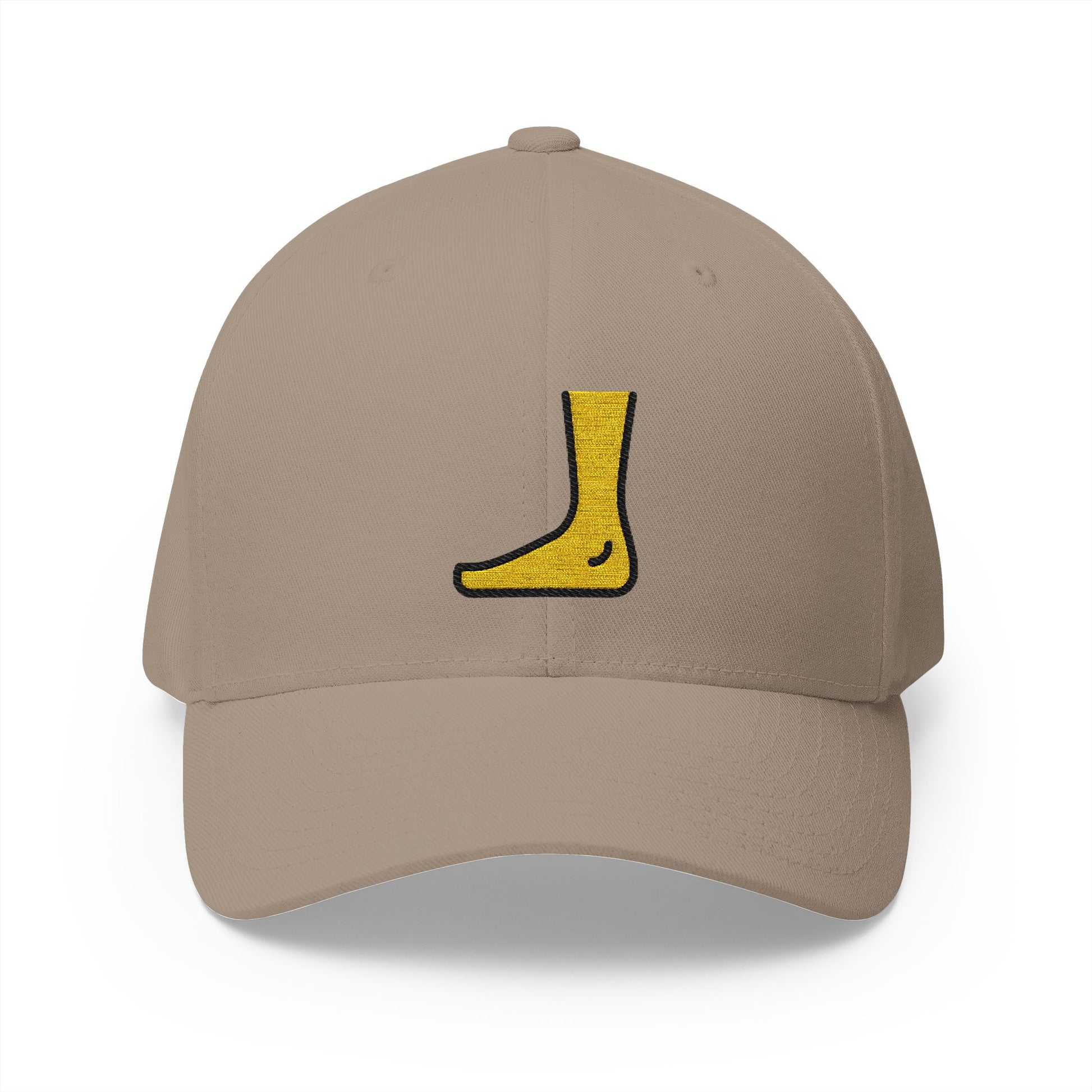 Foot Emoji Khaki Cap – Premium by Capmoji