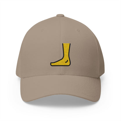 Foot Emoji Khaki Cap – Premium by Capmoji