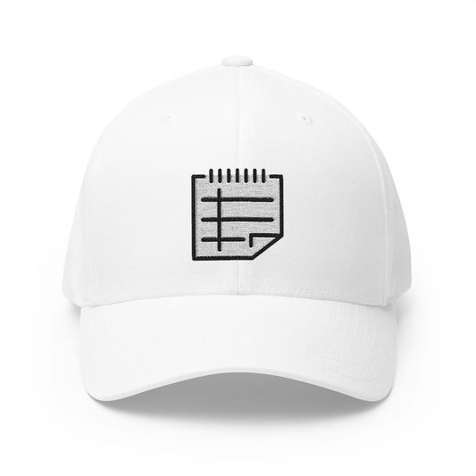 Spiral Notepad Emoji White Cap – Premium by Capmoji
