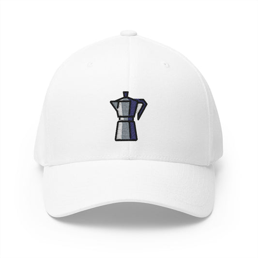 Moka Pot Emoji White Cap – Premium by Capmoji