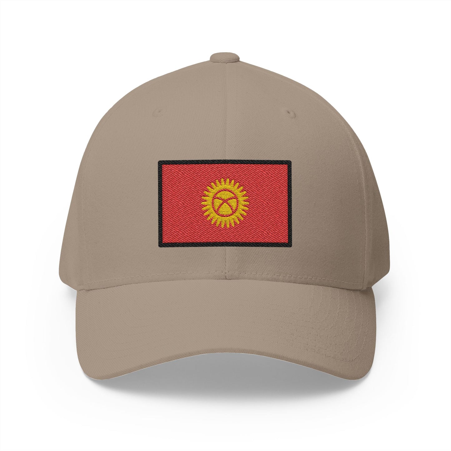 Flag: Kyrgyzstan Emoji Khaki Cap – Premium by Capmoji