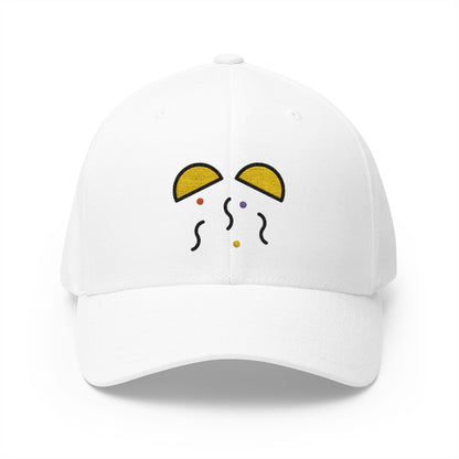Confetti Ball Emoji White Cap – Premium by Capmoji