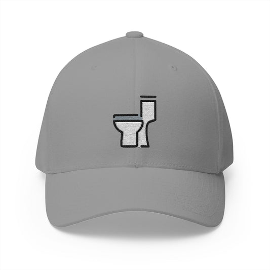 Toilet Emoji Grey Cap – Premium by Capmoji