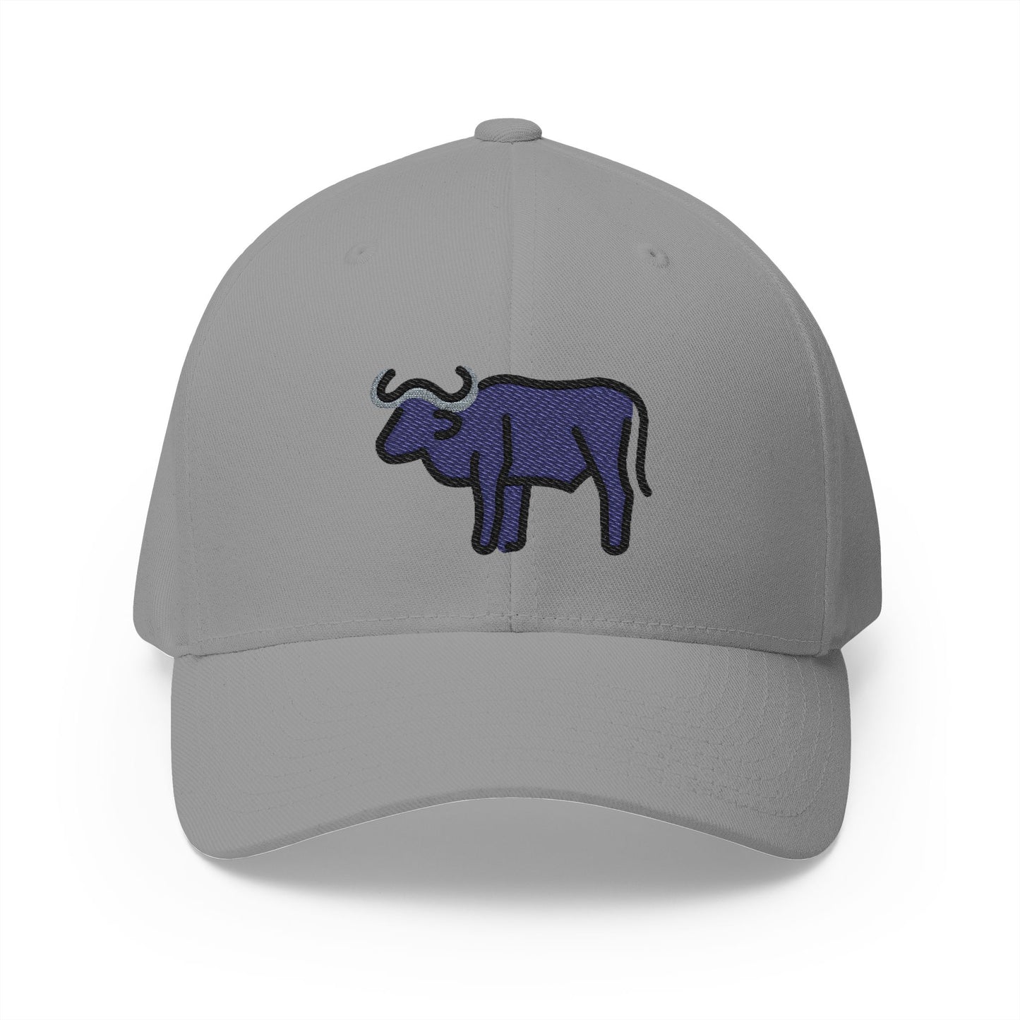 Water Buffalo Emoji Grey Cap – Premium by Capmoji