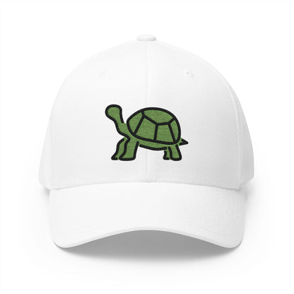 Turtle Emoji White Cap – Premium by Capmoji