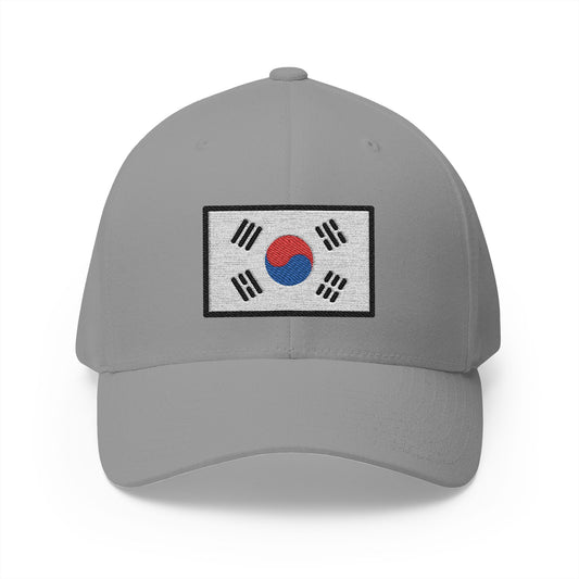 Flag: South Korea Emoji Grey Cap – Premium by Capmoji