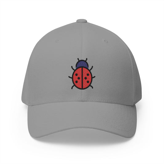 Lady Beetle Emoji Grey Cap – Premium by Capmoji