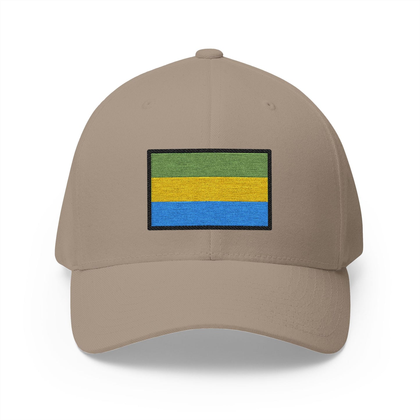 Flag: Gabon Emoji Khaki Cap – Premium by Capmoji