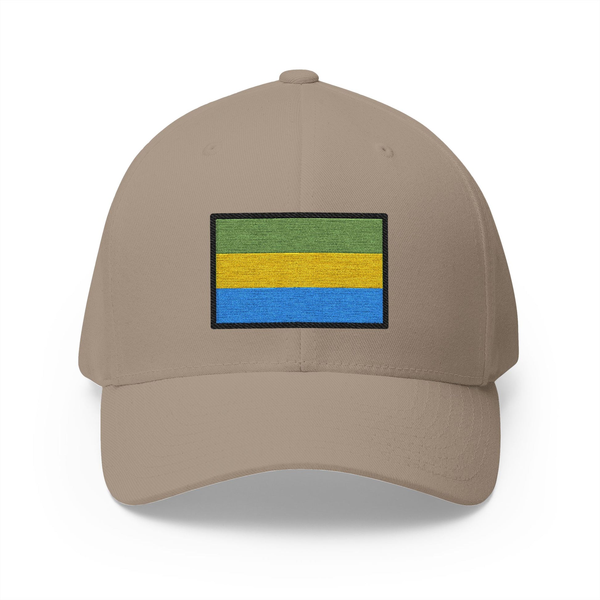 Flag: Gabon Emoji Khaki Cap – Premium by Capmoji