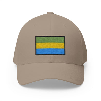Flag: Gabon Emoji Khaki Cap – Premium by Capmoji