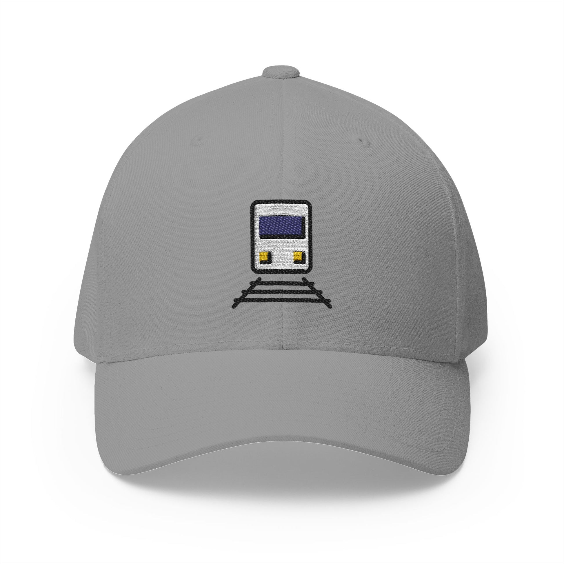 Train Emoji Grey Cap – Premium by Capmoji