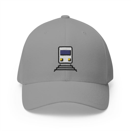 Train Emoji Grey Cap – Premium by Capmoji