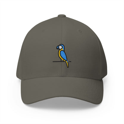 Macaw Emoji Olive Cap – Premium by Capmoji