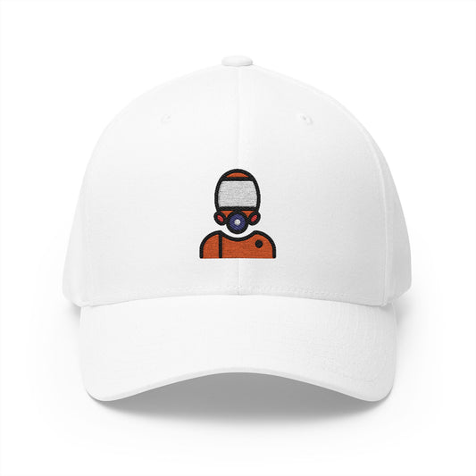 Nuclear Protection Emoji White Cap – Premium by Capmoji