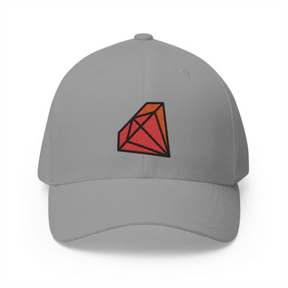 Ruby Emoji Grey Cap – Premium by Capmoji