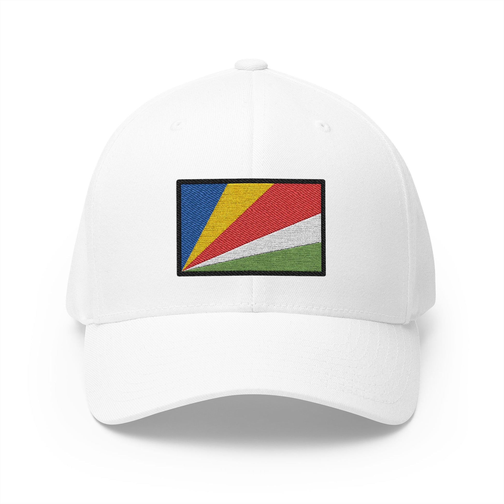 Flag: Seychelles Emoji White Cap – Premium by Capmoji