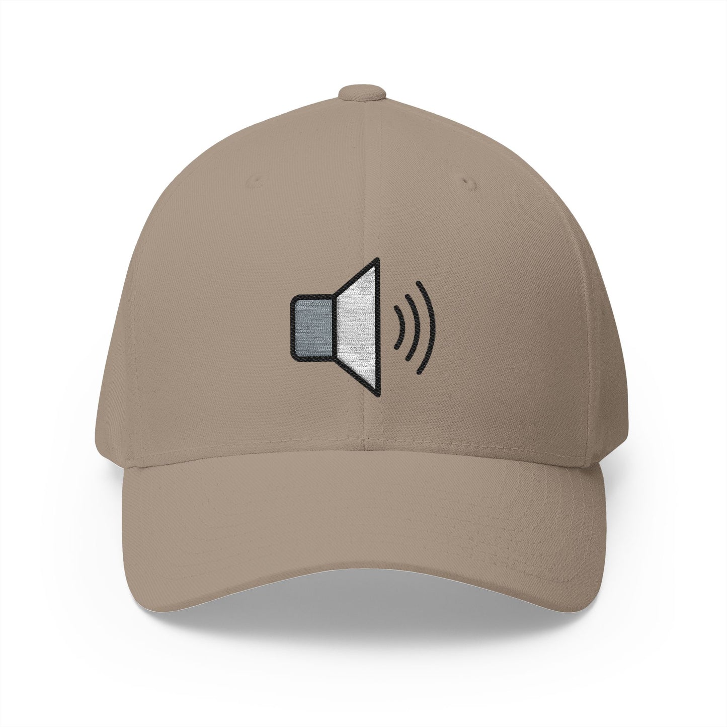 Speaker High Volume Emoji Khaki Cap – Premium by Capmoji