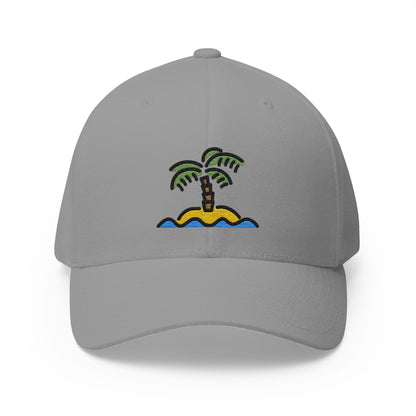 Desert Island Emoji Grey Cap – Premium by Capmoji