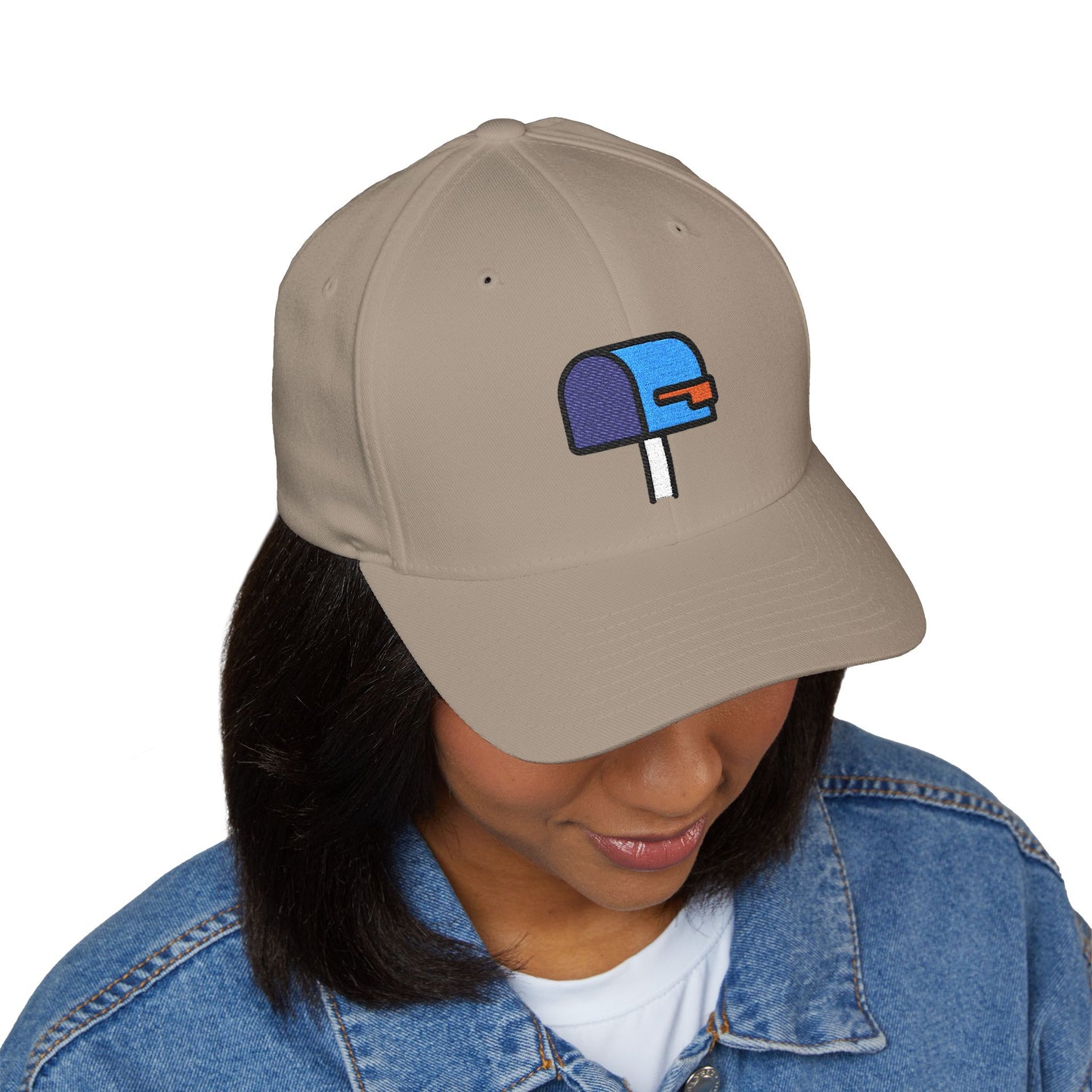 Open Mailbox With Lowered Flag Emoji Cap – Premium by Capmoji