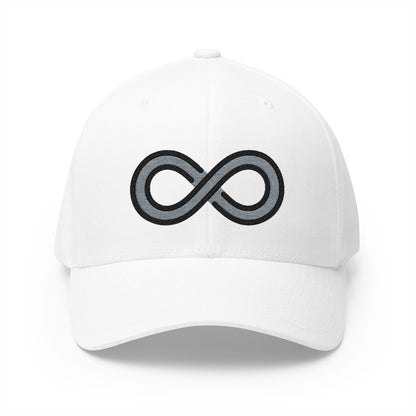 Infinity Emoji White Cap – Premium by Capmoji