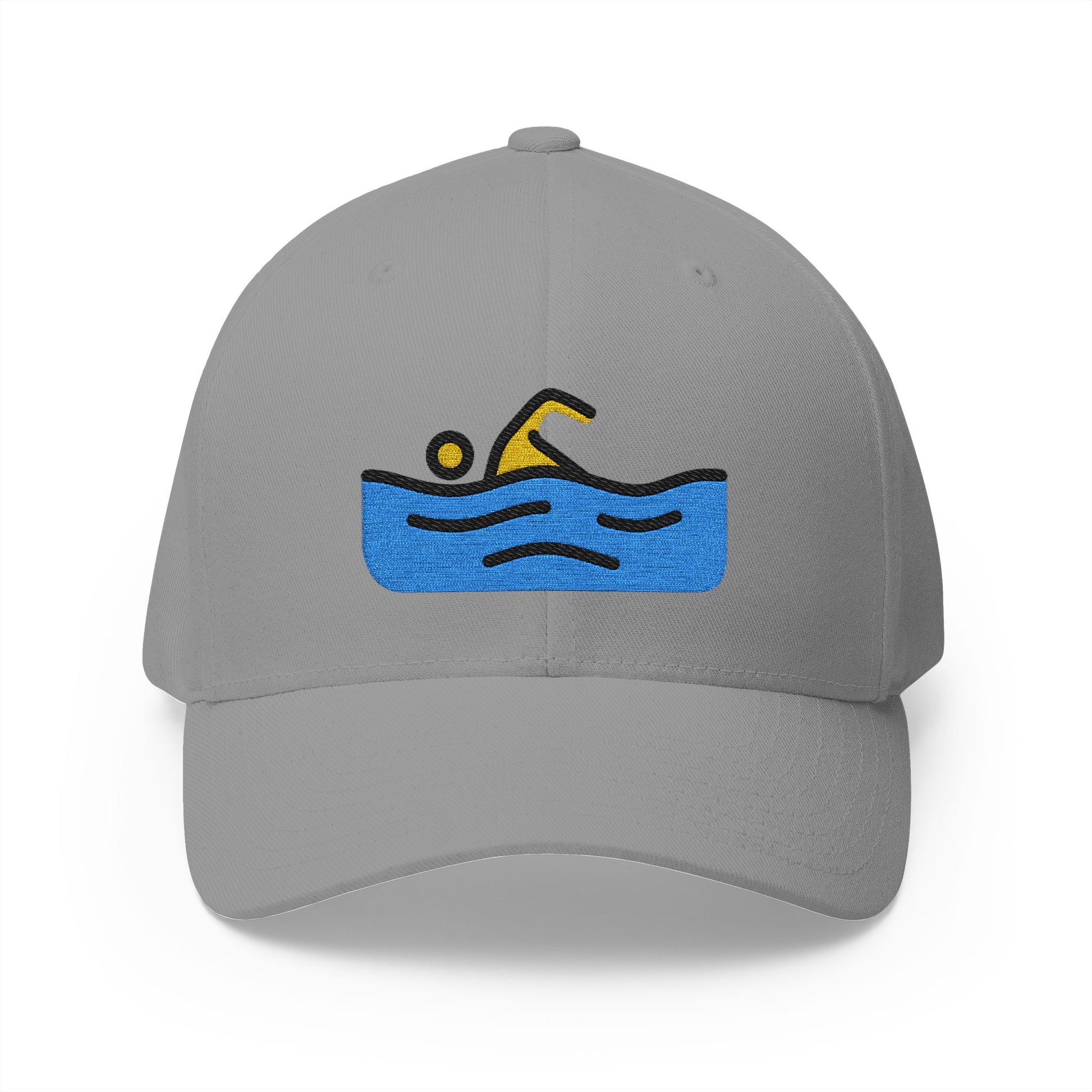 Man Swimming Emoji Grey Cap – Premium by Capmoji