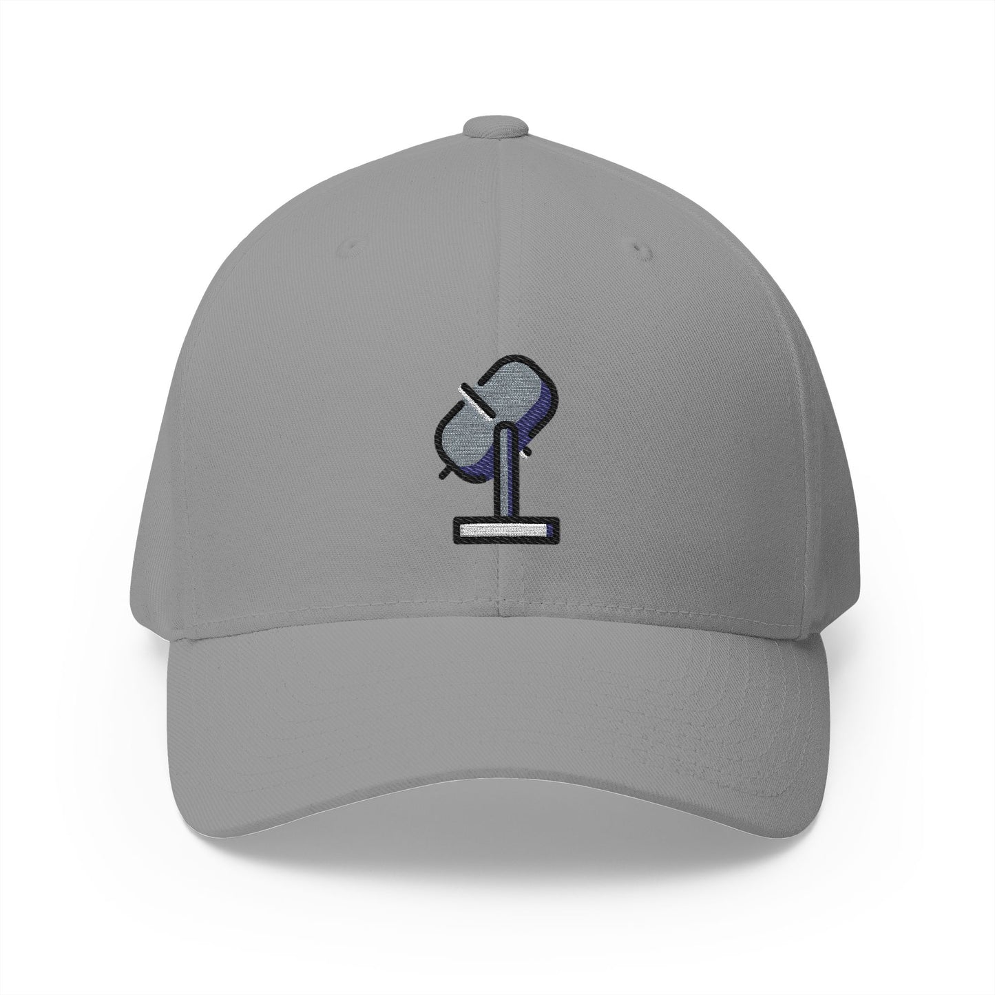 Studio Microphone Emoji Grey Cap – Premium by Capmoji
