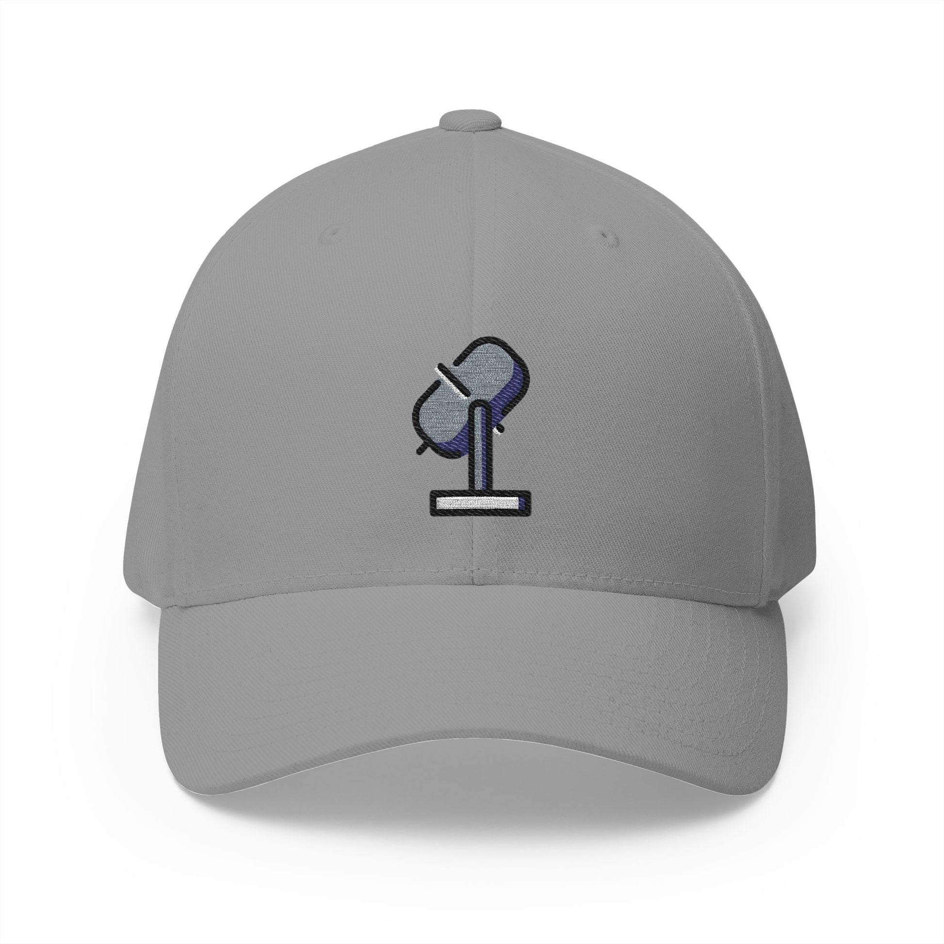 Studio Microphone Emoji Grey Cap – Premium by Capmoji