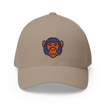 Monkey Face Emoji Khaki Cap – Premium by Capmoji