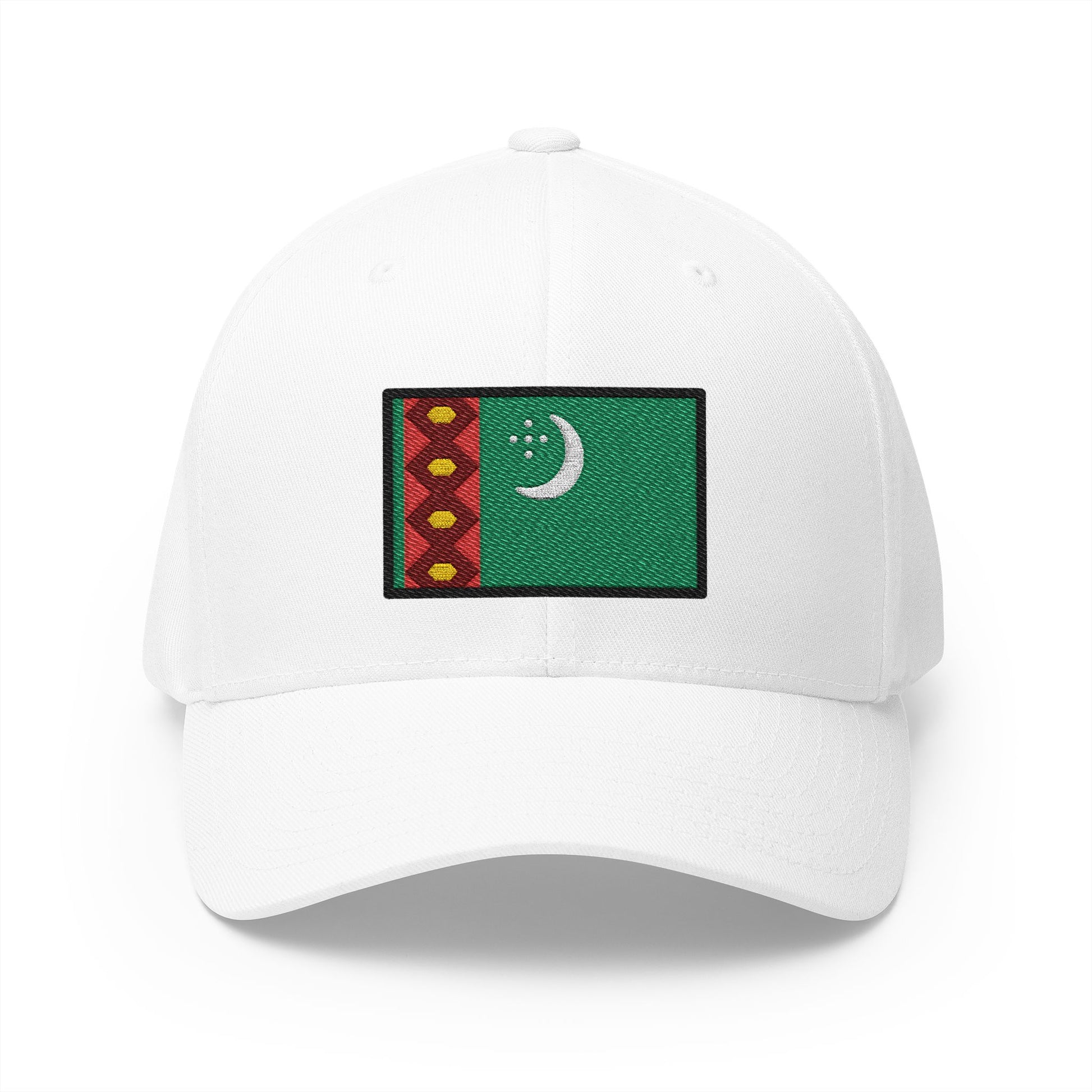 Flag: Turkmenistan Emoji White Cap – Premium by Capmoji