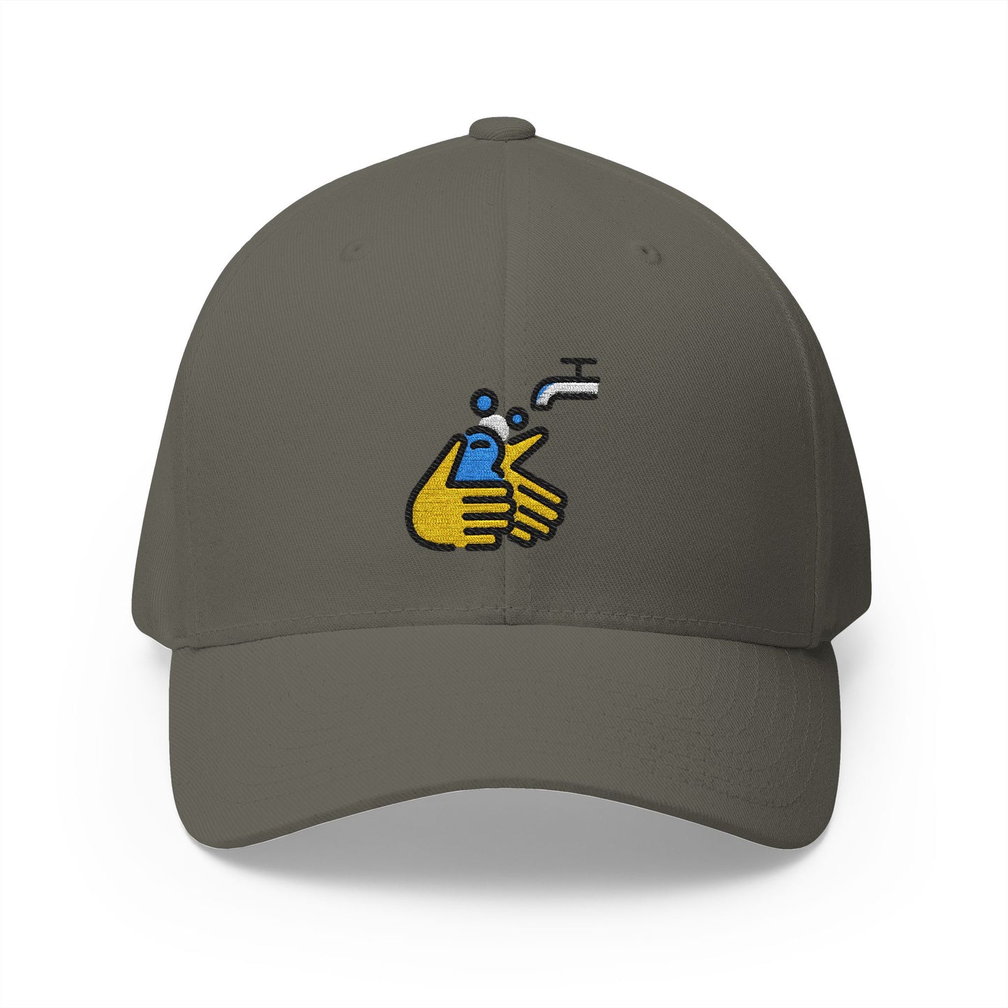 Wash Hands Emoji Olive Cap – Premium by Capmoji