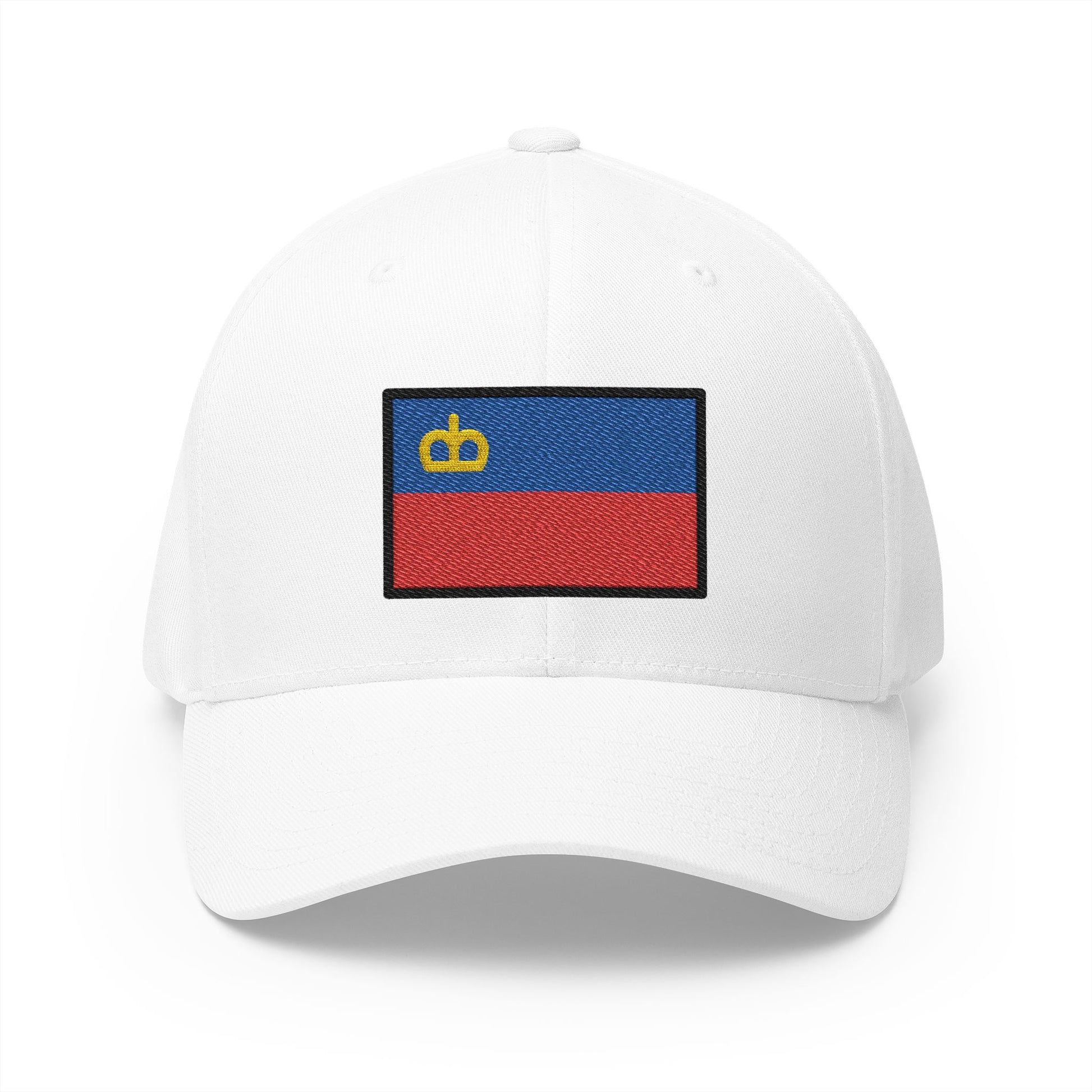 Flag: Liechtenstein Emoji White Cap – Premium by Capmoji