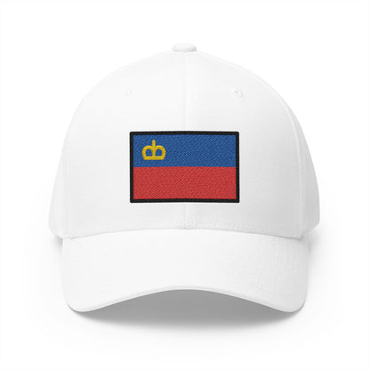 Flag: Liechtenstein Emoji White Cap – Premium by Capmoji