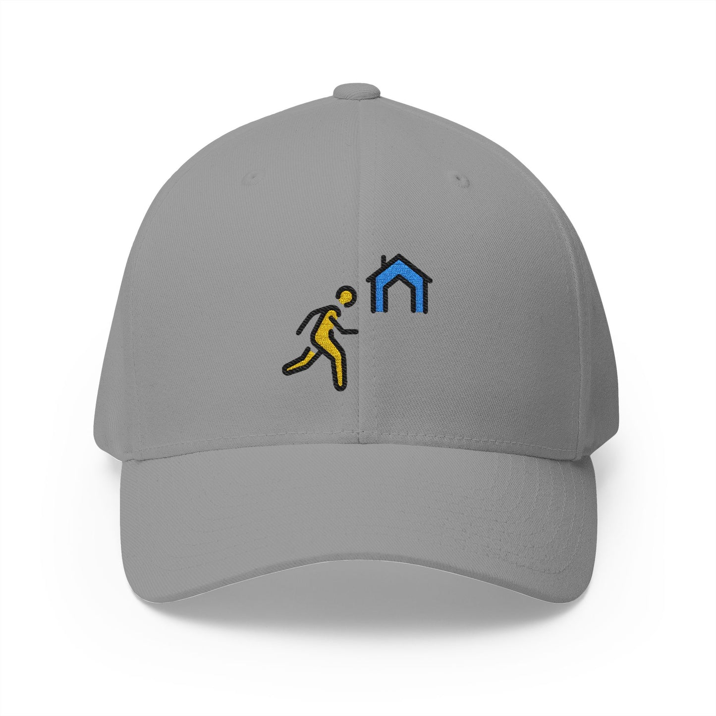 Evacuate To Shelter Emoji Grey Cap – Premium by Capmoji