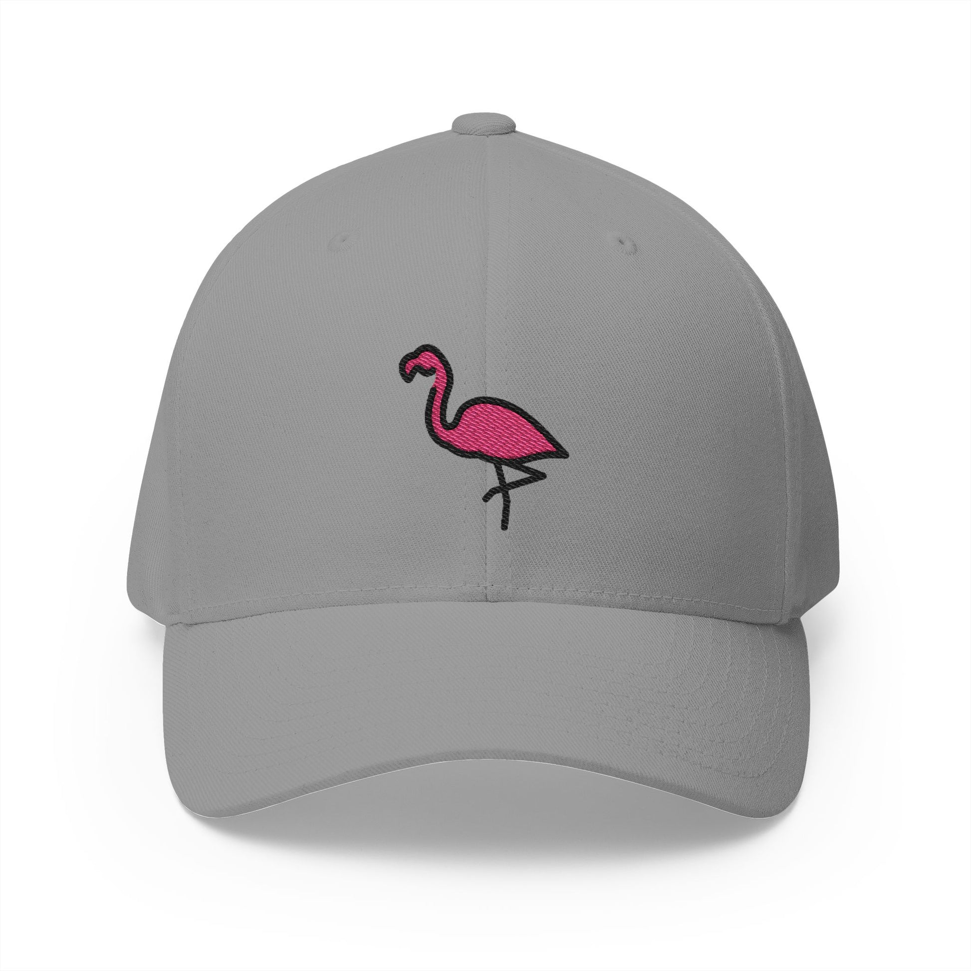 Flamingo Emoji Grey Cap – Premium by Capmoji