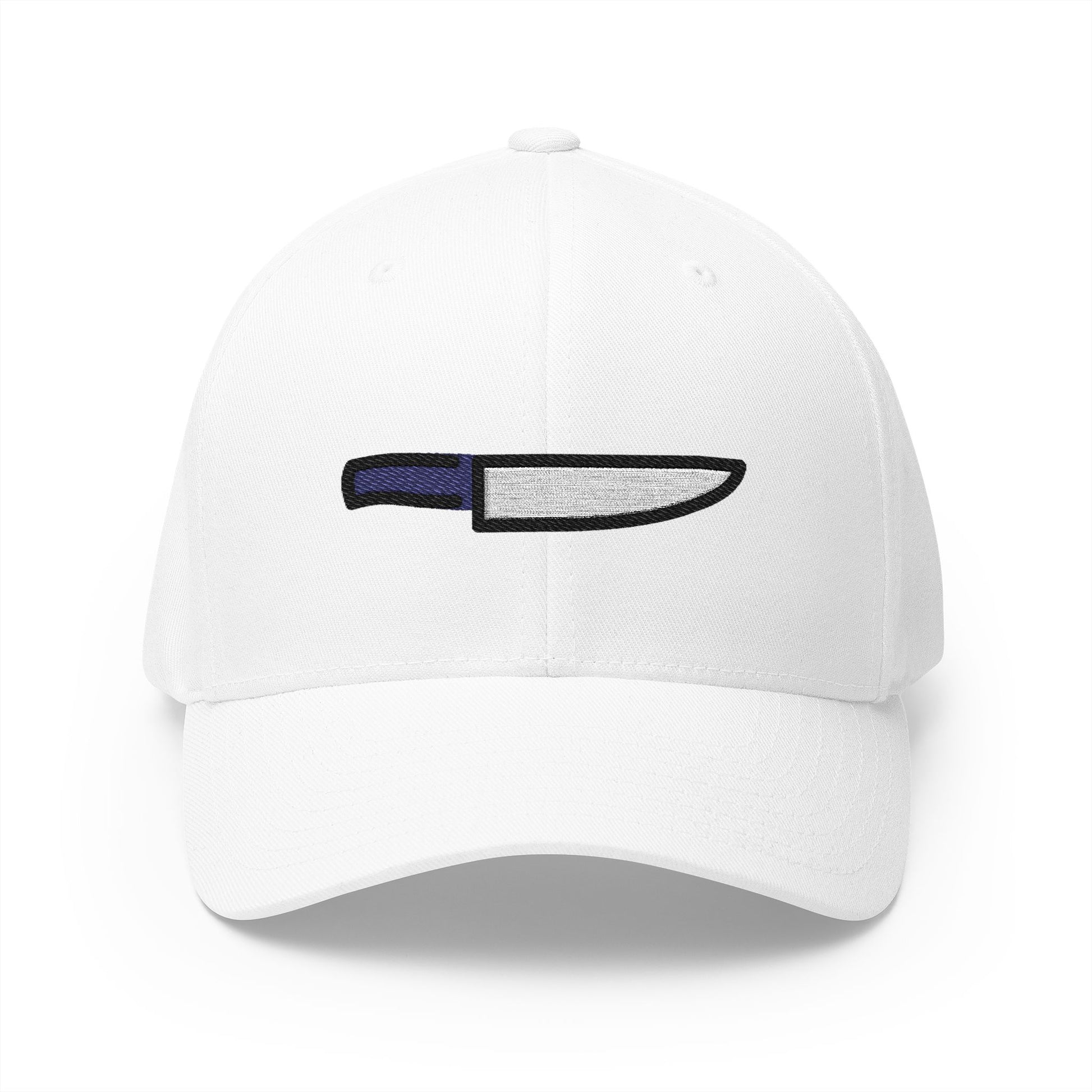 Kitchen Knife Emoji White Cap – Premium by Capmoji