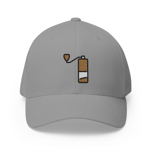 Coffee Grinder Emoji Grey Cap – Premium by Capmoji