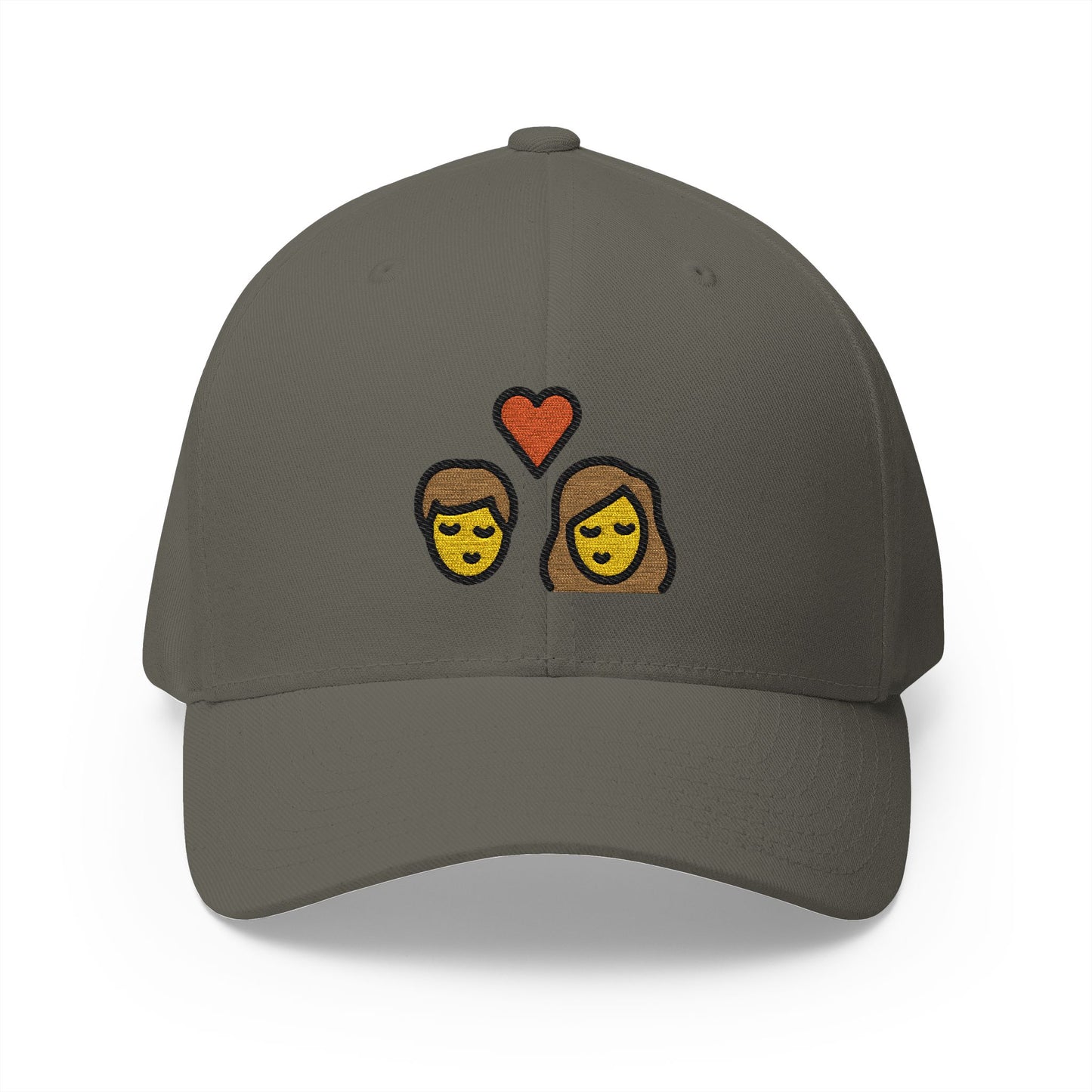 Kiss Emoji Olive Cap – Premium by Capmoji