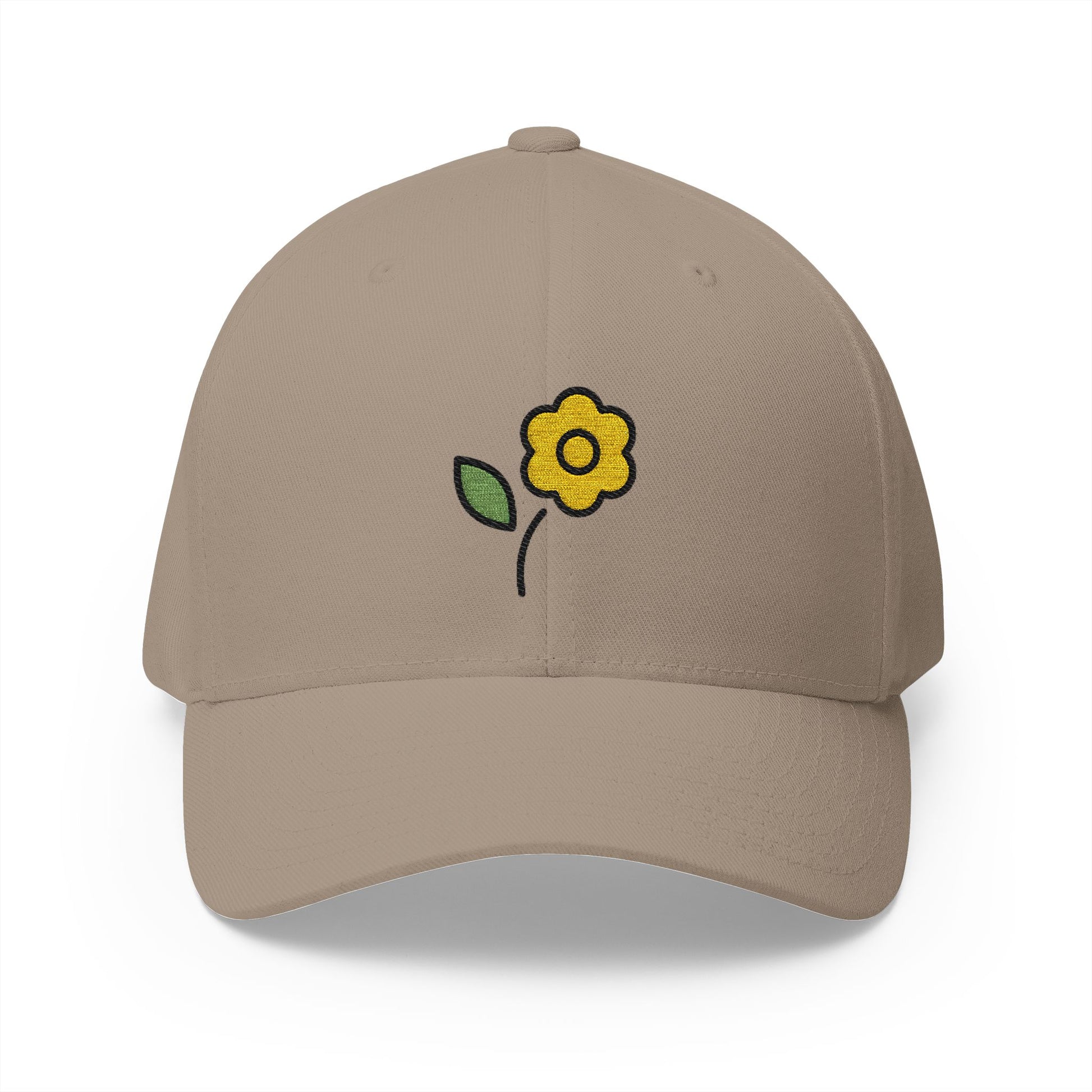 Blossom Emoji Khaki Cap – Premium by Capmoji